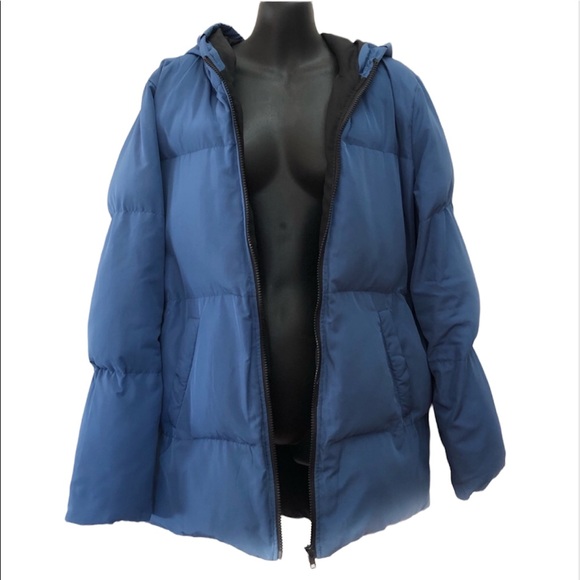 Sportsgirl Jackets & Coats Sportsgirl 2 Blue Hooded Puffer Jacket